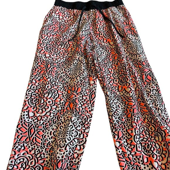 Topshop Petite Colorful Jogger Pants Boho Print Pull-On Drawstring Size 4P Women - Picture 5 of 11